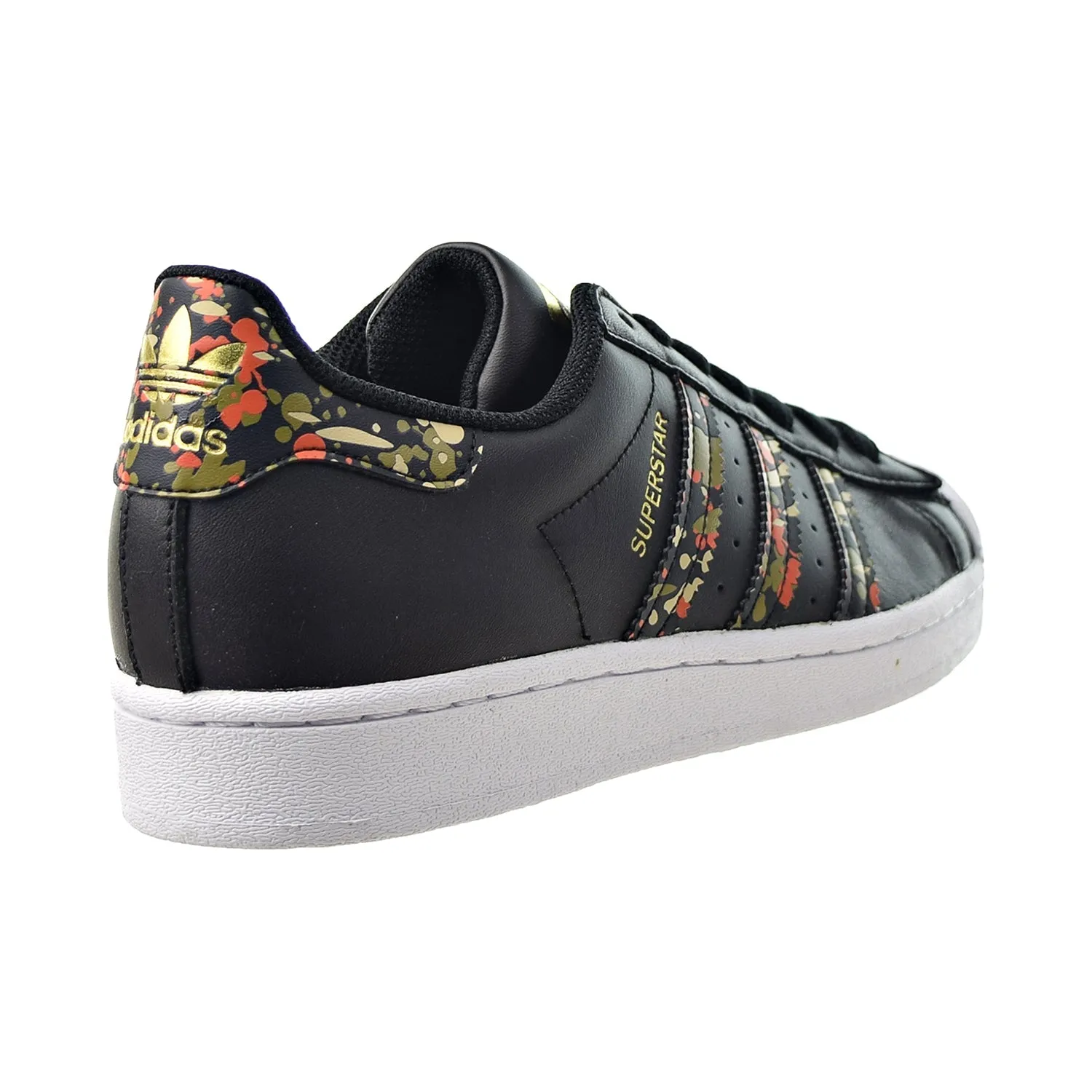 Adidas Superstar Men's Shoes Black-Fox Orange