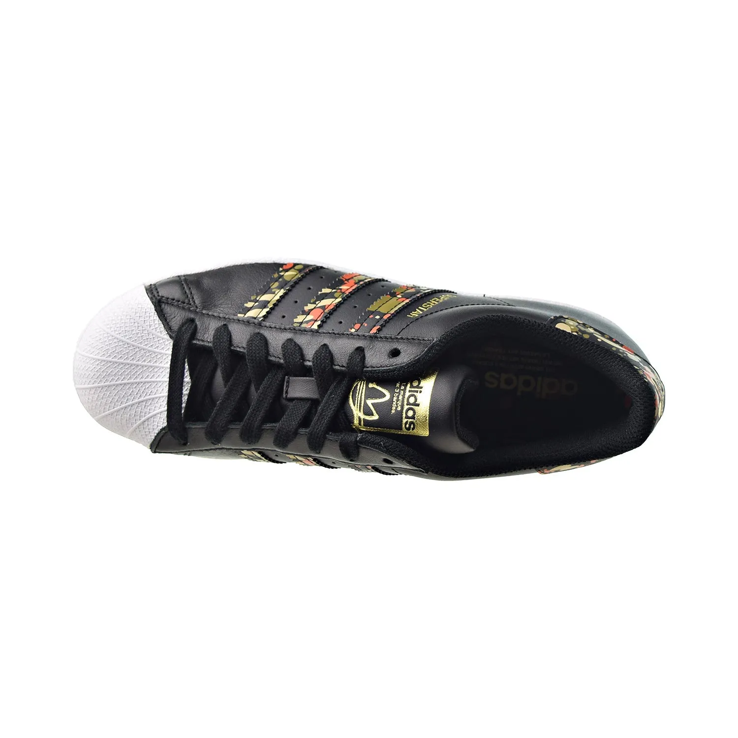 Adidas Superstar Men's Shoes Black-Fox Orange