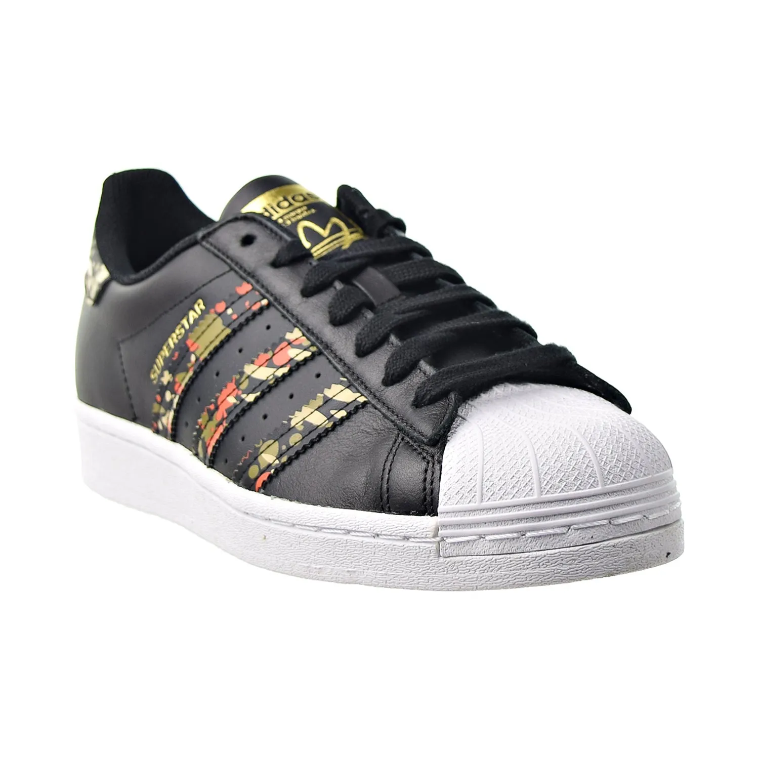 Adidas Superstar Men's Shoes Black-Fox Orange