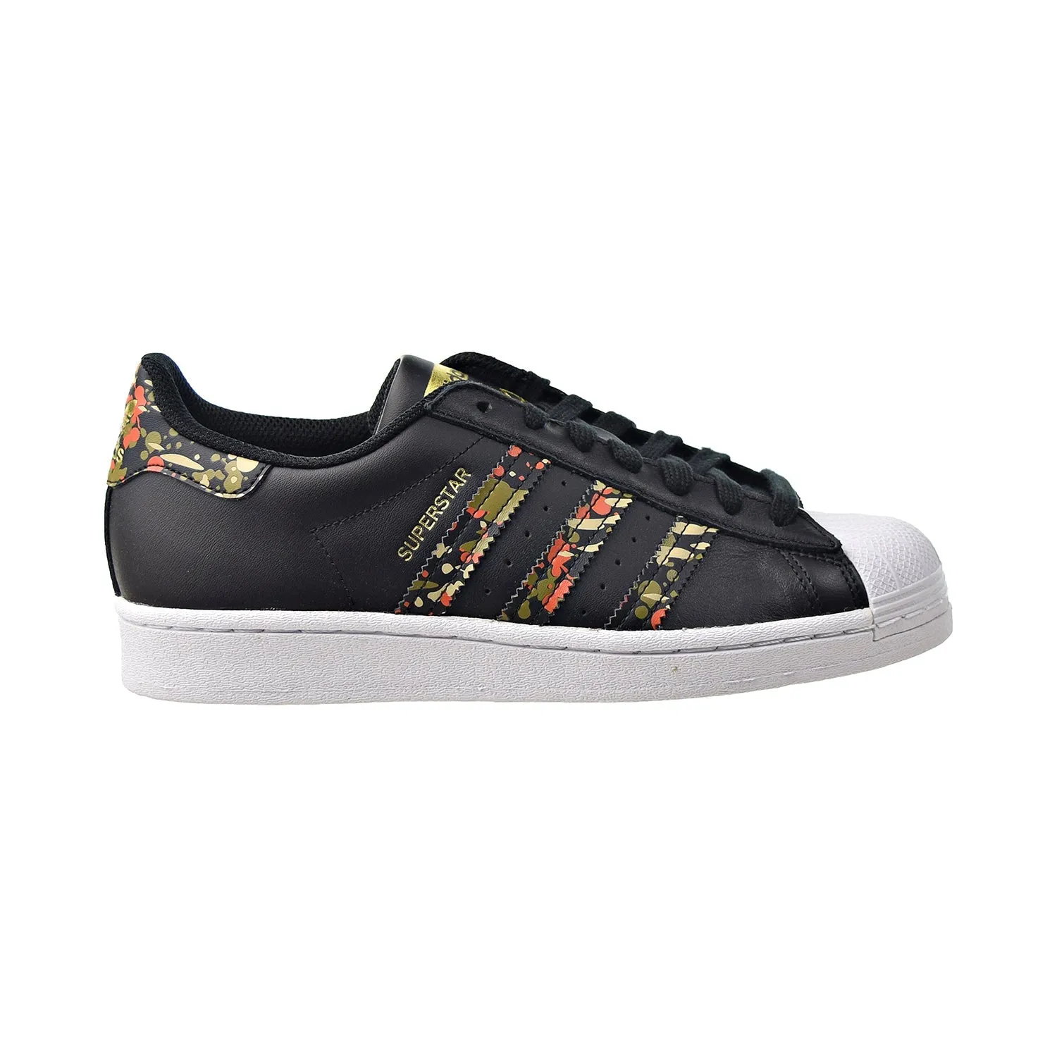 Adidas Superstar Men's Shoes Black-Fox Orange