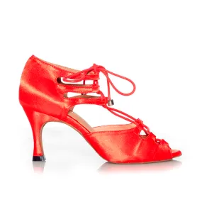 Alemana - Adjustable Width Lace Up Latin Dance Shoes (Suede Sole)