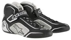 ALPINESTARS TECH 1-T SHOE BLACK SILVER SZ 8