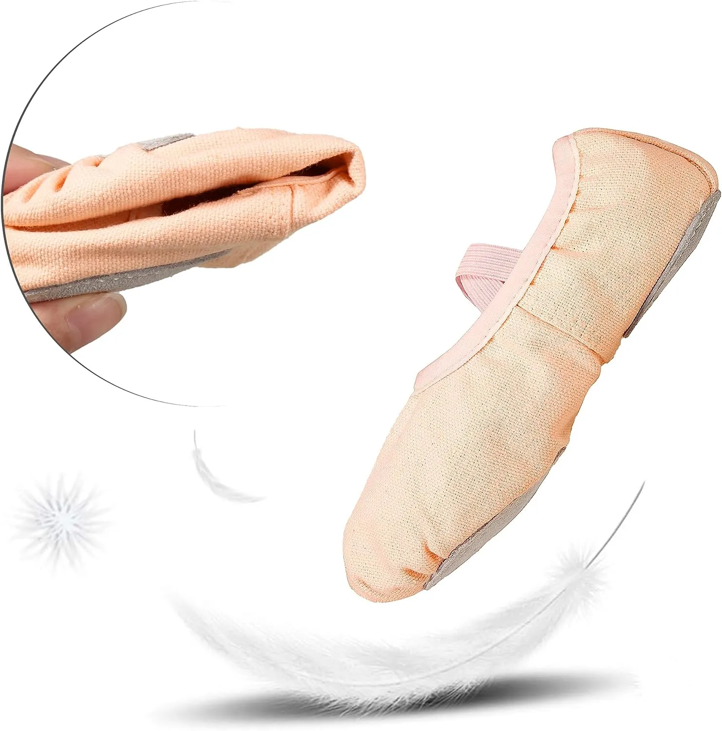 Arshiner Ballet Shoes for Girls Canvas Ballet Slippers Dance Shoes