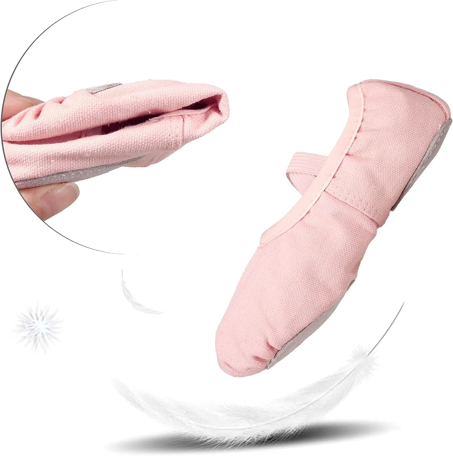 Arshiner Ballet Shoes for Girls Canvas Ballet Slippers Dance Shoes