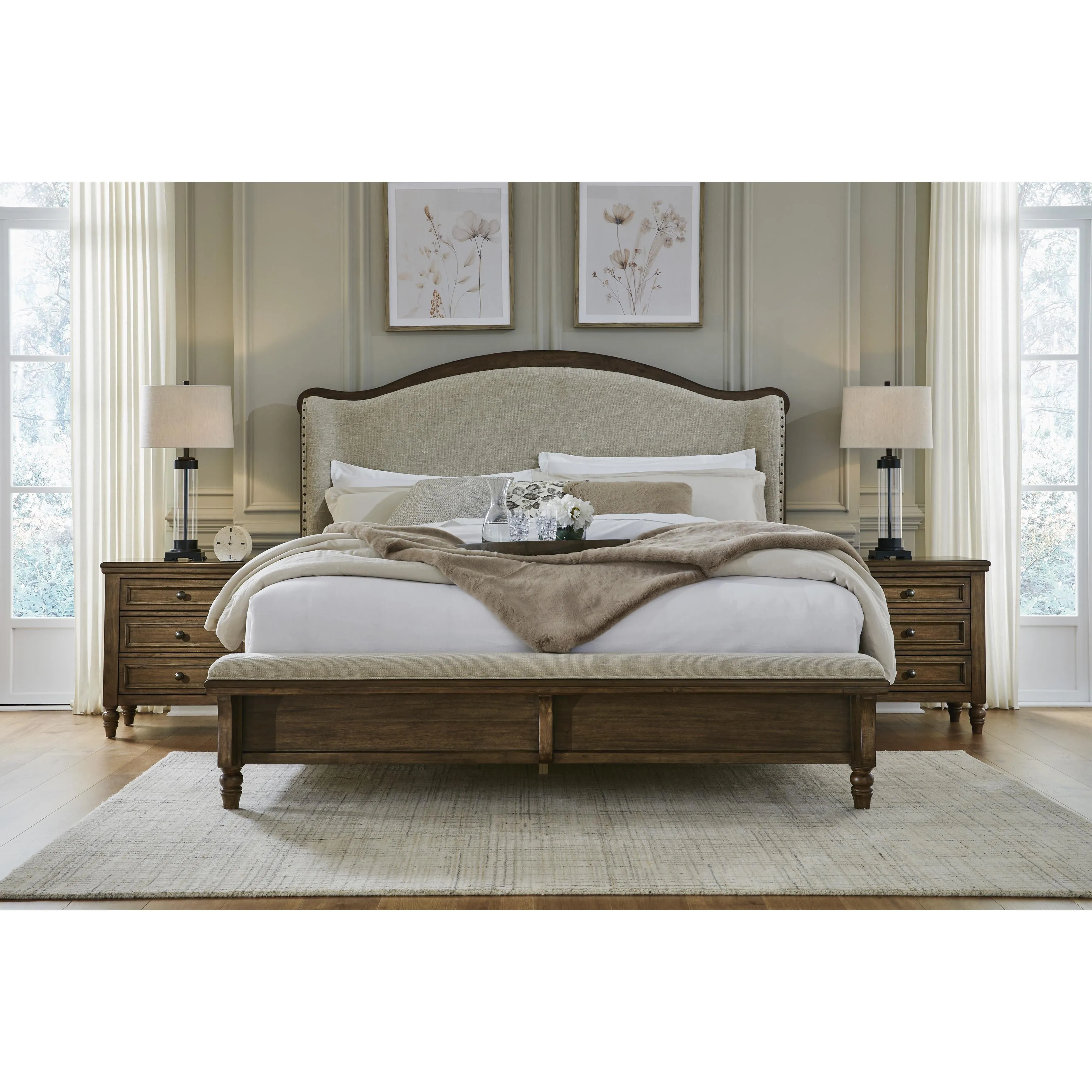 Benchcraft Sturlayne B787B2 Queen Upholstered Panel Bed