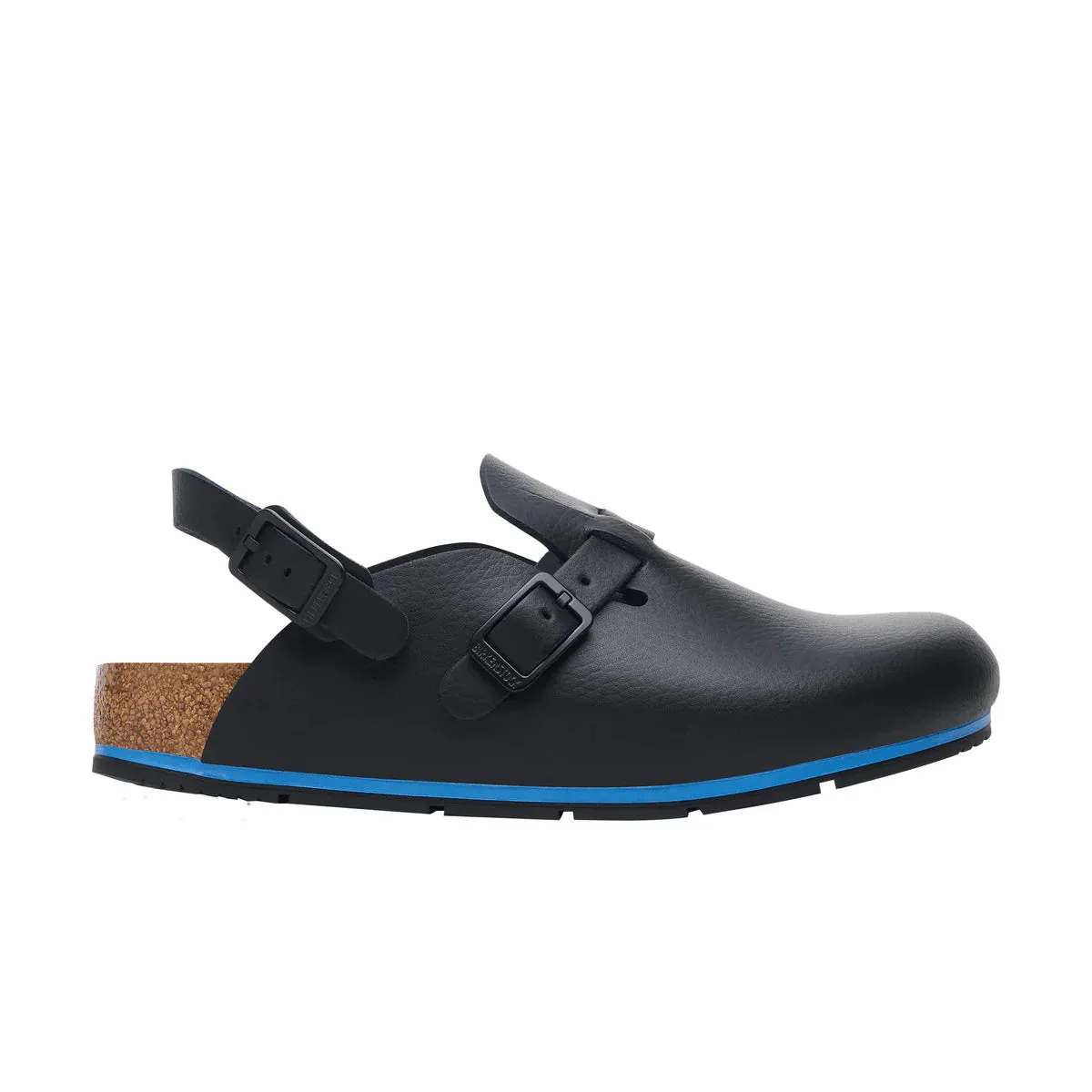 BIRKENSTOCK Kay Pro Black PU Coated Oiled Leather Clog