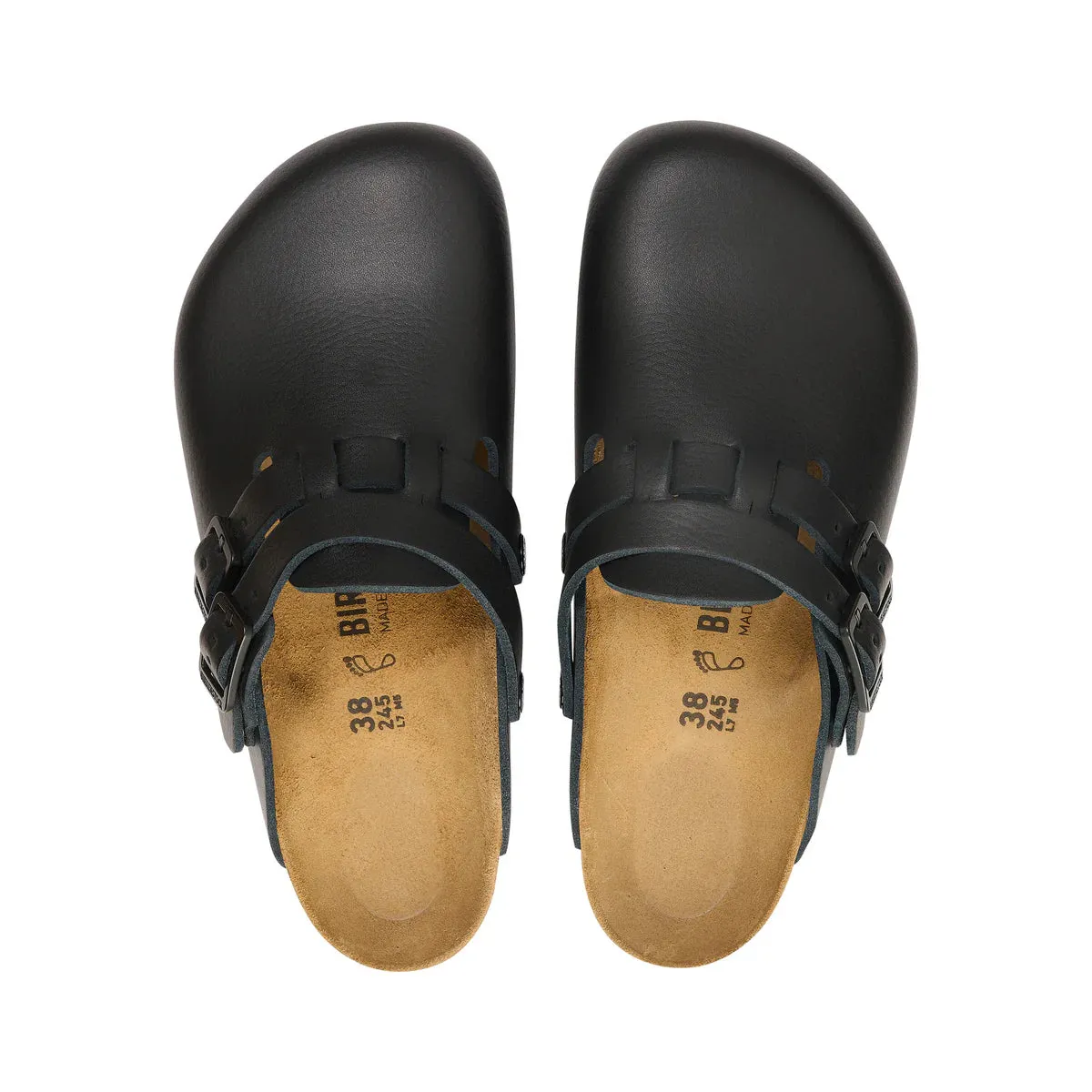 BIRKENSTOCK Kay Pro Black PU Coated Oiled Leather Clog