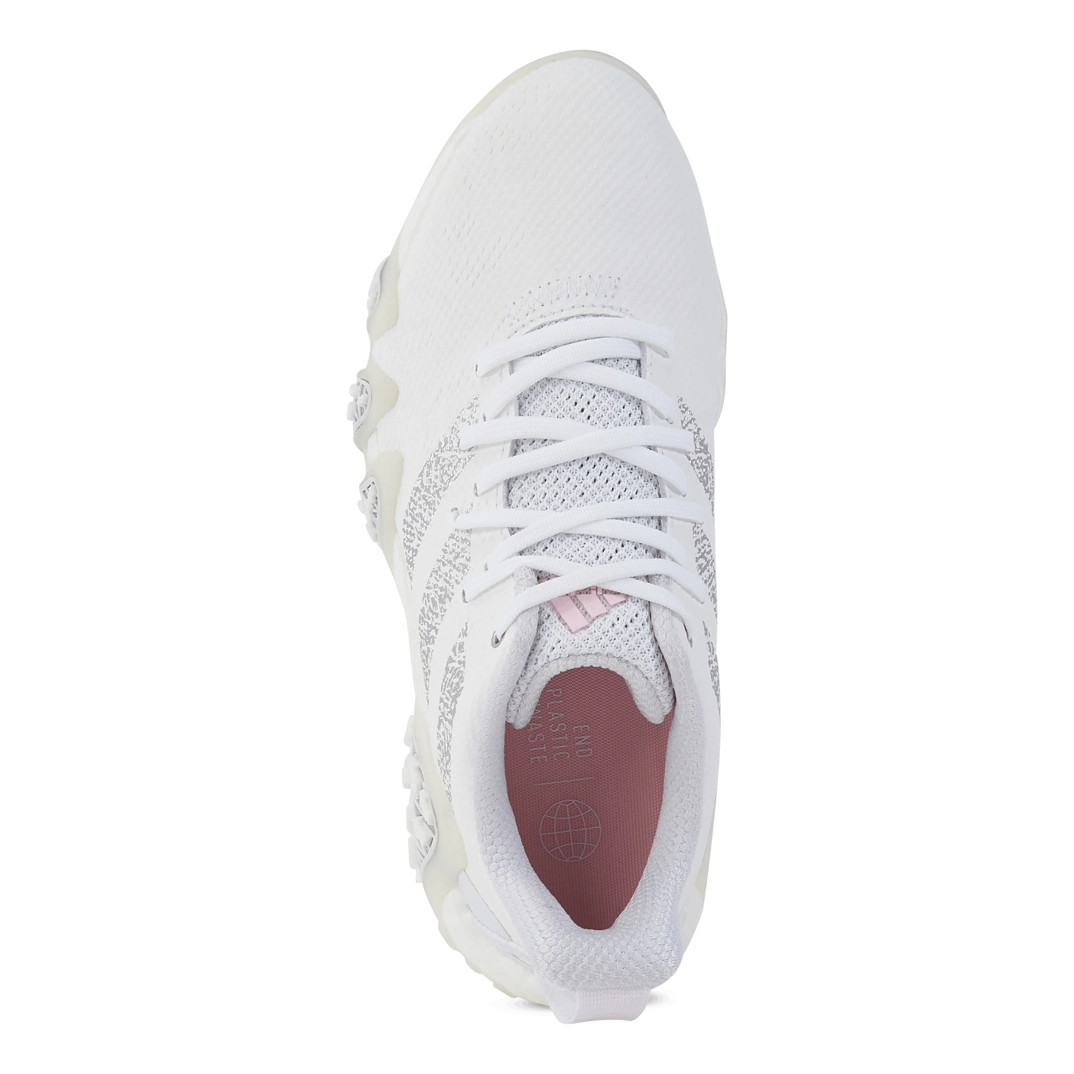 Codechaos 22 Spikeless Golf Shoes Cloud White / Silver Metallic / Clear Pink