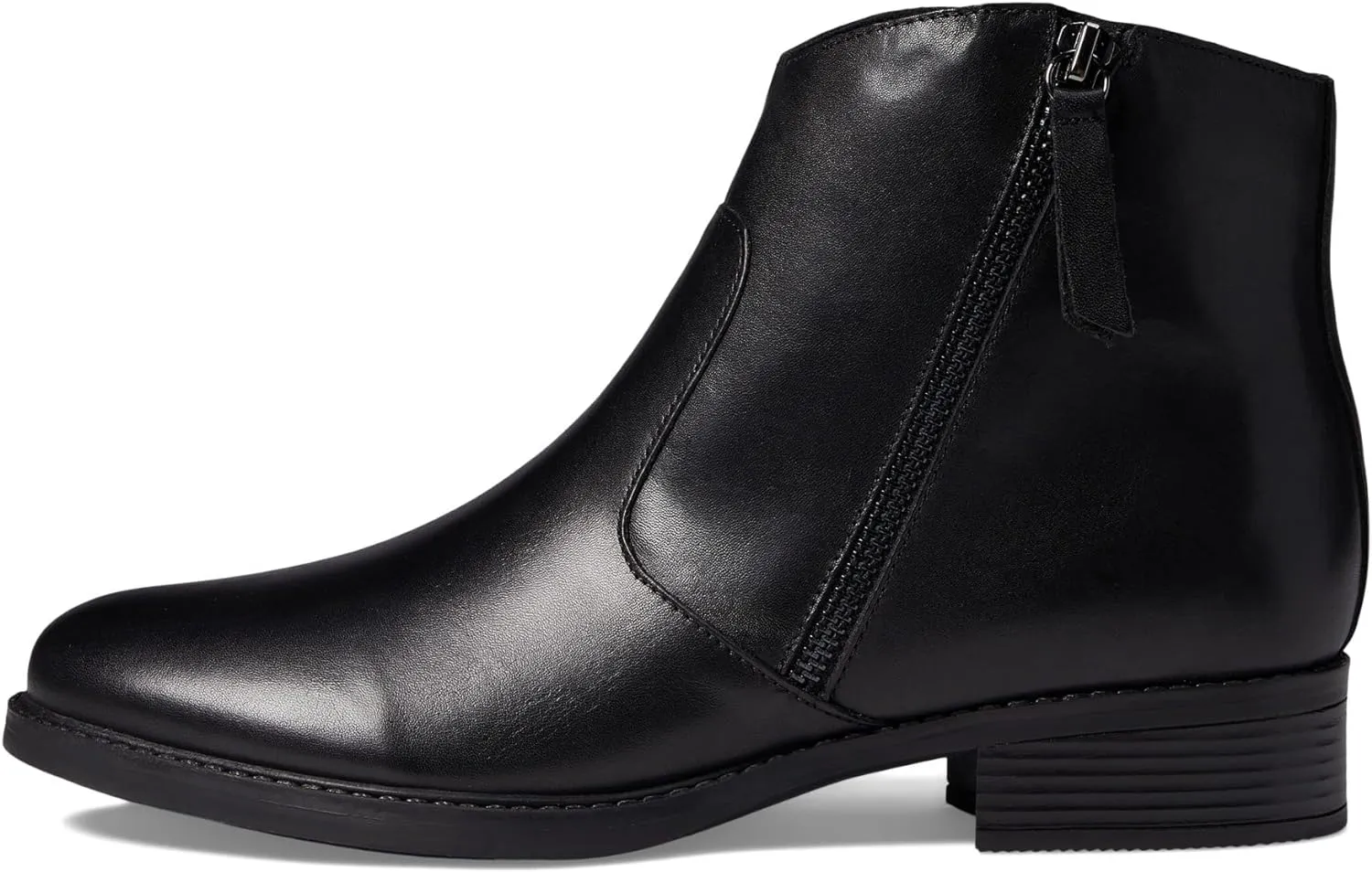 Easy Spirit Women's Lacy Block Heel Ankle Boots  Color Black Leather Size 11M