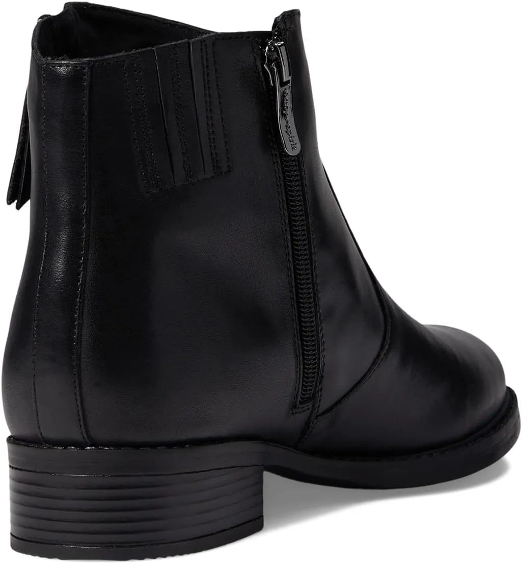 Easy Spirit Women's Lacy Block Heel Ankle Boots  Color Black Leather Size 11M