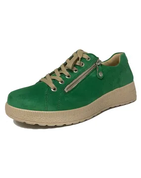 FIDELIO 576103 H HOLY LACE ZIP SHOE - GREEN NUBI