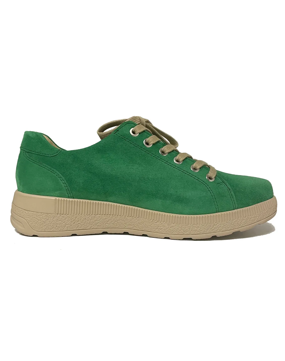 FIDELIO 576103 H HOLY LACE ZIP SHOE - GREEN NUBI