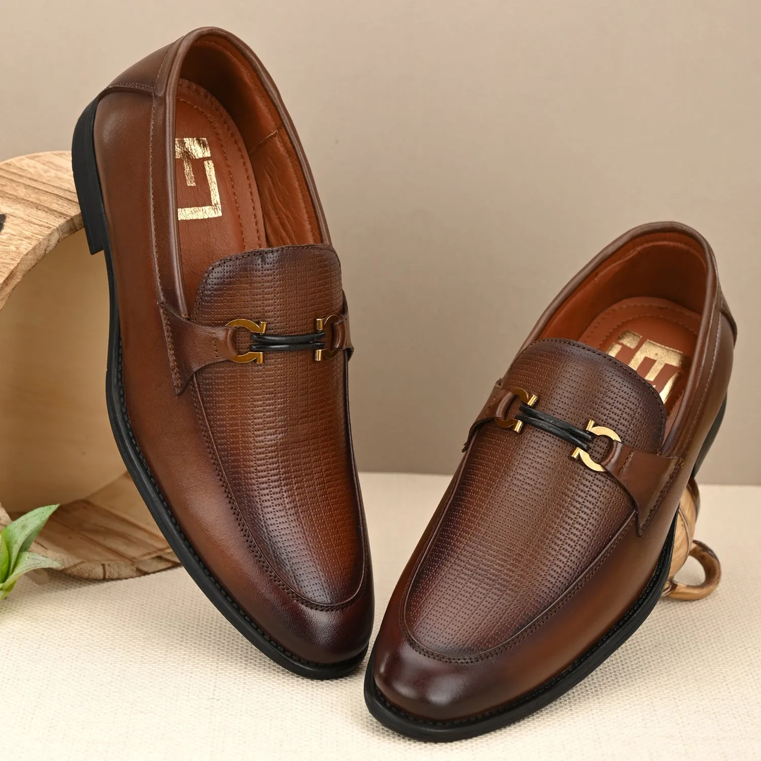Finnion Luxury Pure Leather Dress Classics Tan (Sale@349)