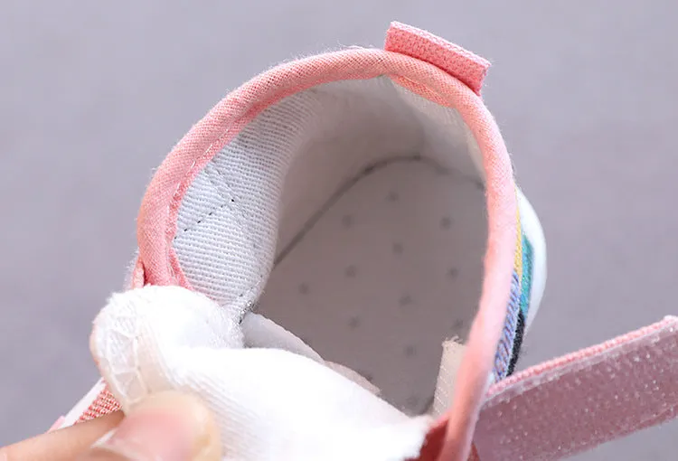 Funky Squares High Top Canvas Shoes
