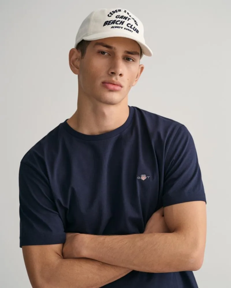 Gant Apparel Mens REG SHIELD SS T-SHIRT 433/EVENING BLUE