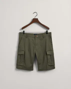 Gant Apparel Mens RELAXED TWILL CARGO SHORTS 301/RACING GREEN