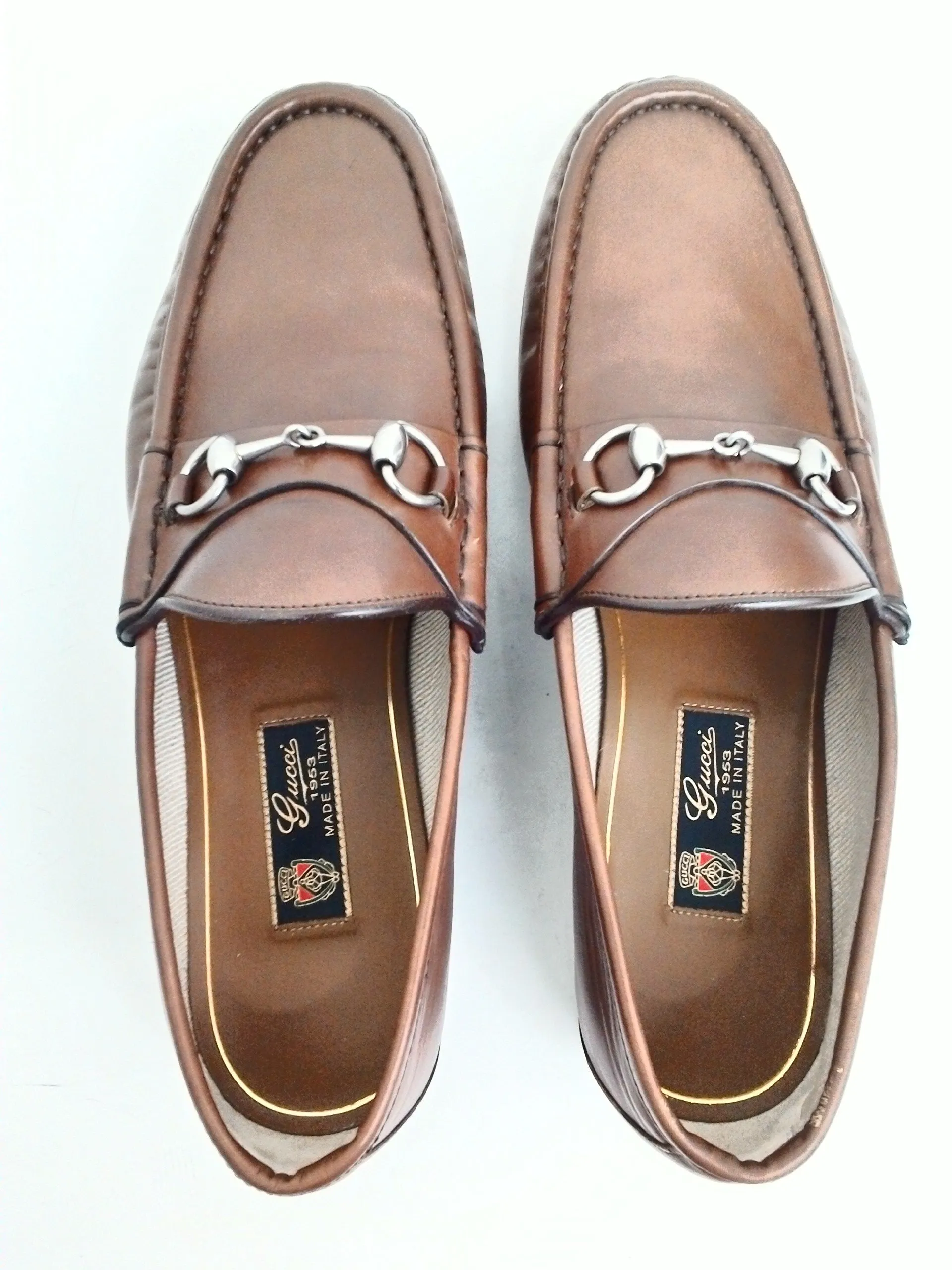 Gucci Men's Leather Moccasins Size 9.5