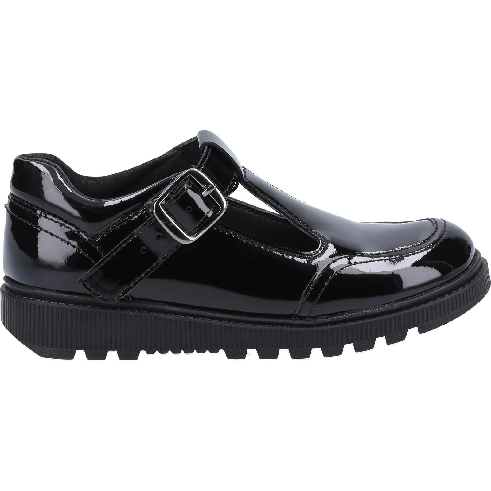 Hush Puppies Kerry Senior Patent School Shoe