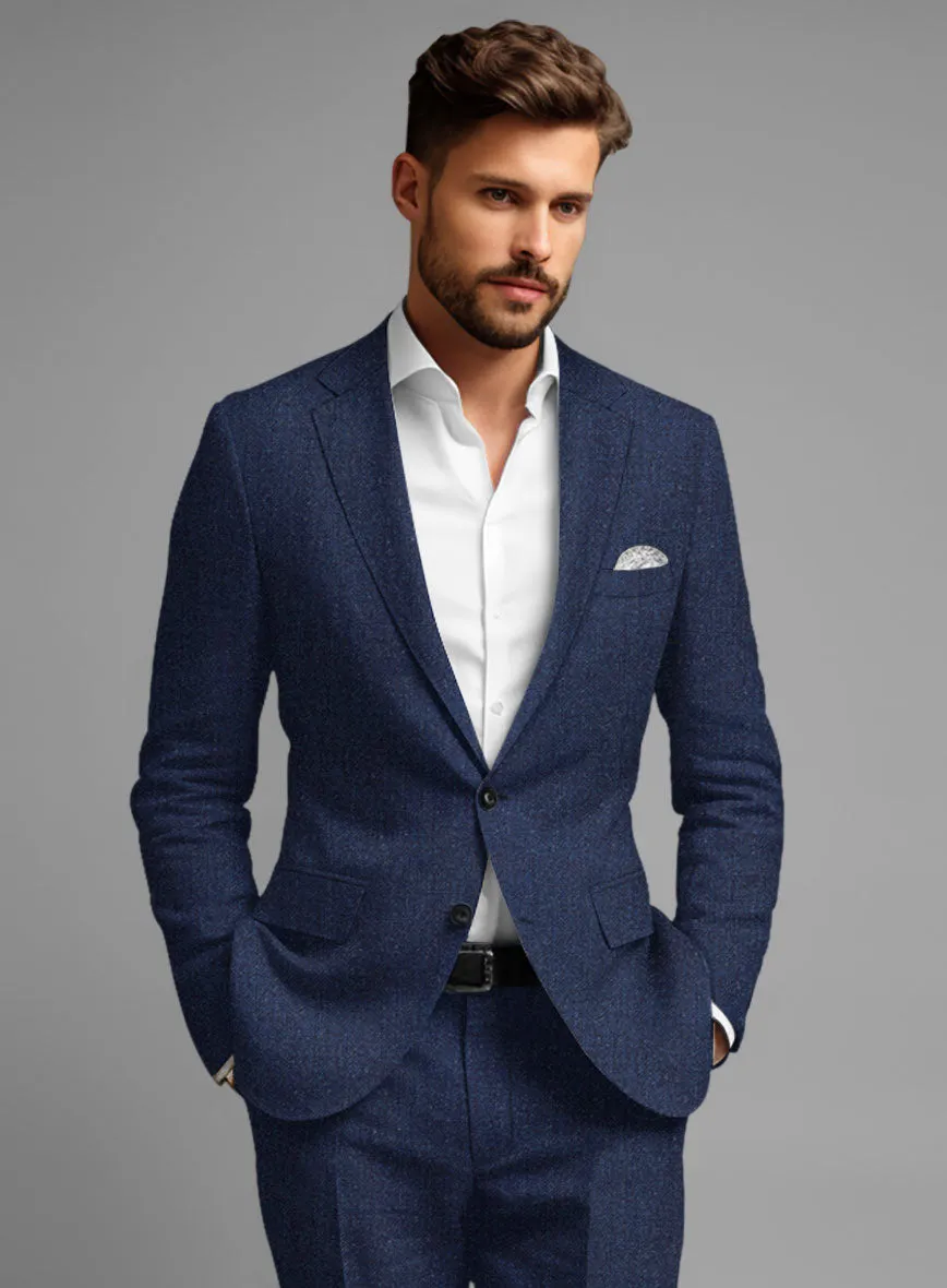 Italian Brandy Blue Linen Suit