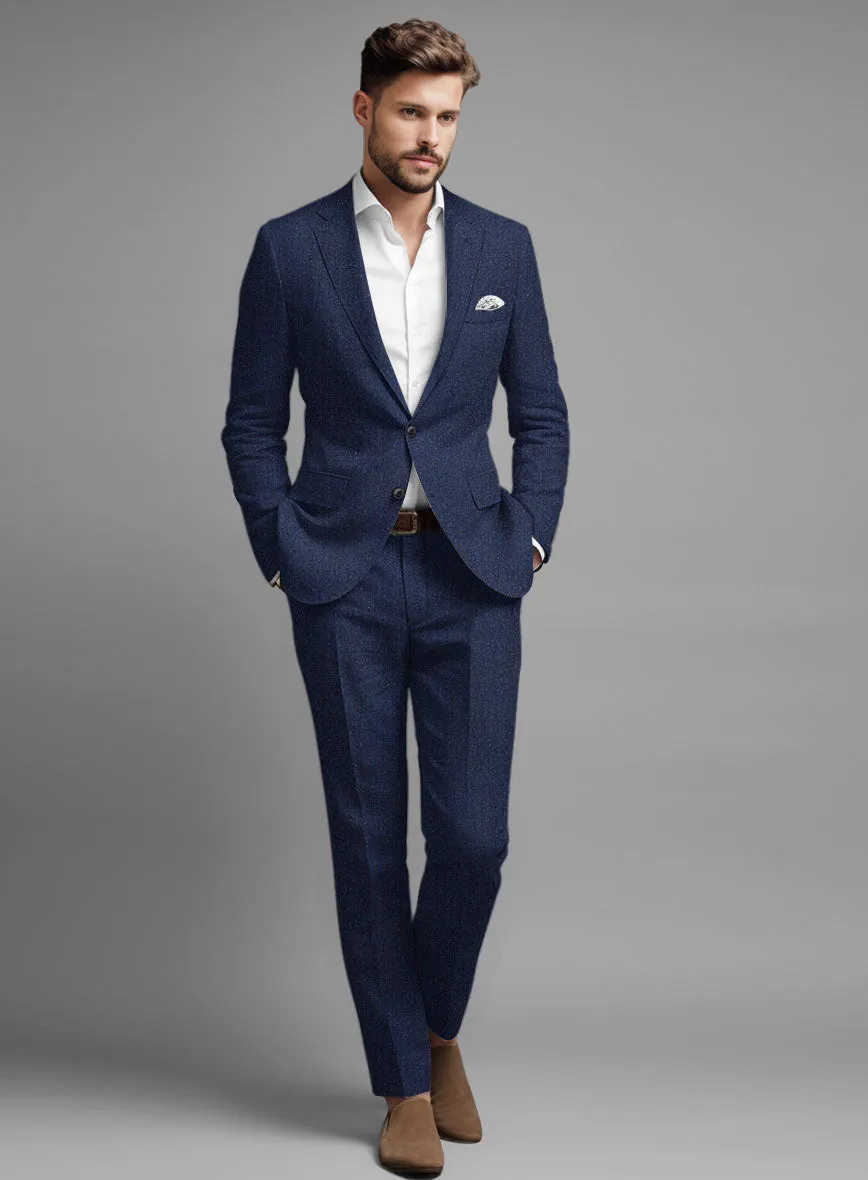 Italian Brandy Blue Linen Suit