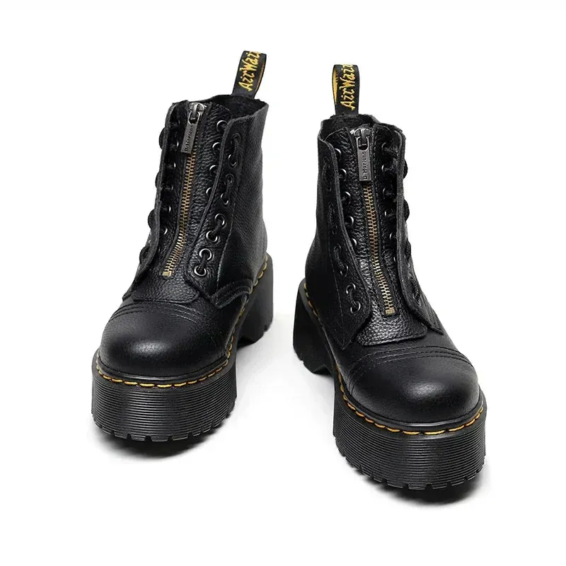 Leandra - Bottes à plateforme stylées en cuir pour un look branché