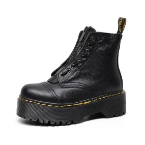 Leandra - Bottes à plateforme stylées en cuir pour un look branché