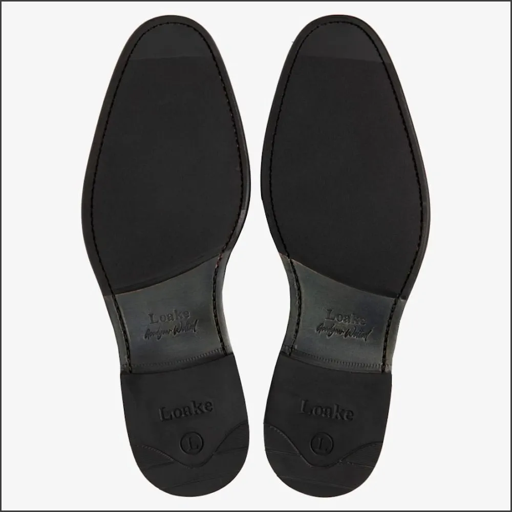 Loake Atherton Dark Brown Calf Leather shoe@