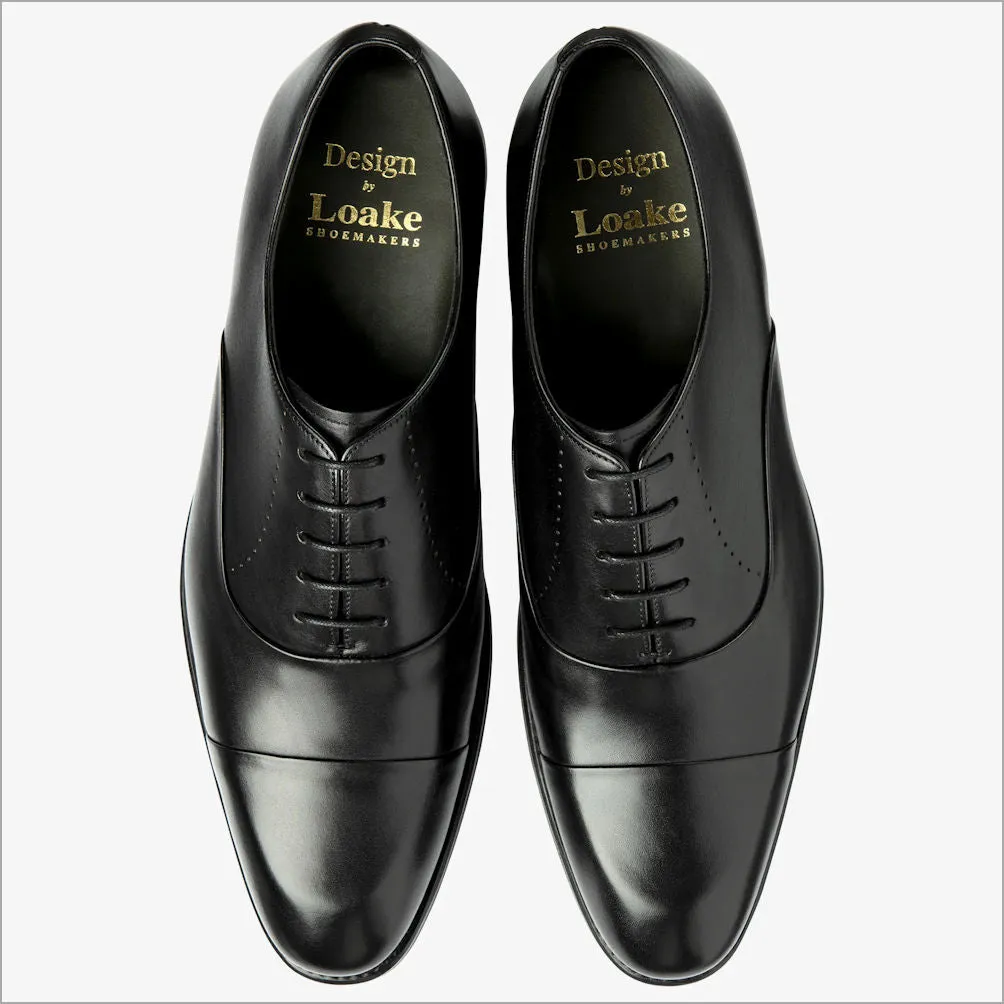 Loake phoenix Black Leather toe-cap@