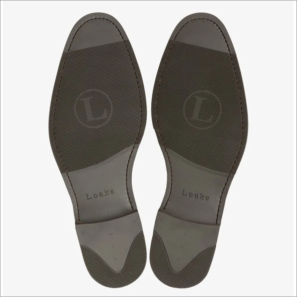 Loake phoenix Dark Brown Leather toe-cap@