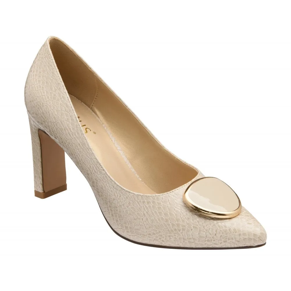 Lotus Occasion Wear court shoe Davinia NATURAL uls429