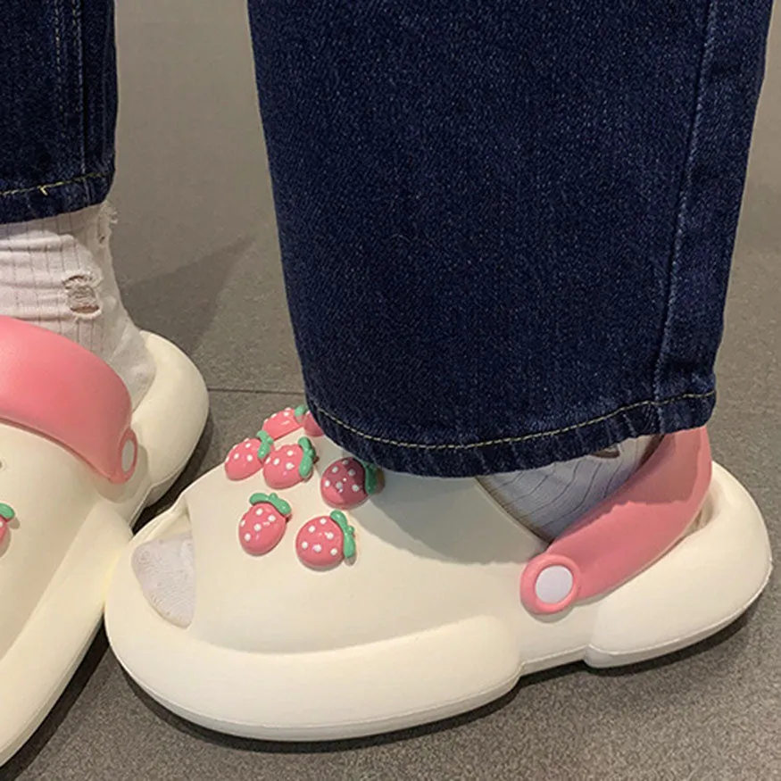 Multi-Wear Strawberry Decor Shoes