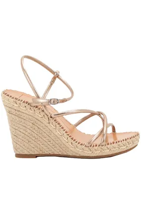 Nadine Copper Leather Wedge