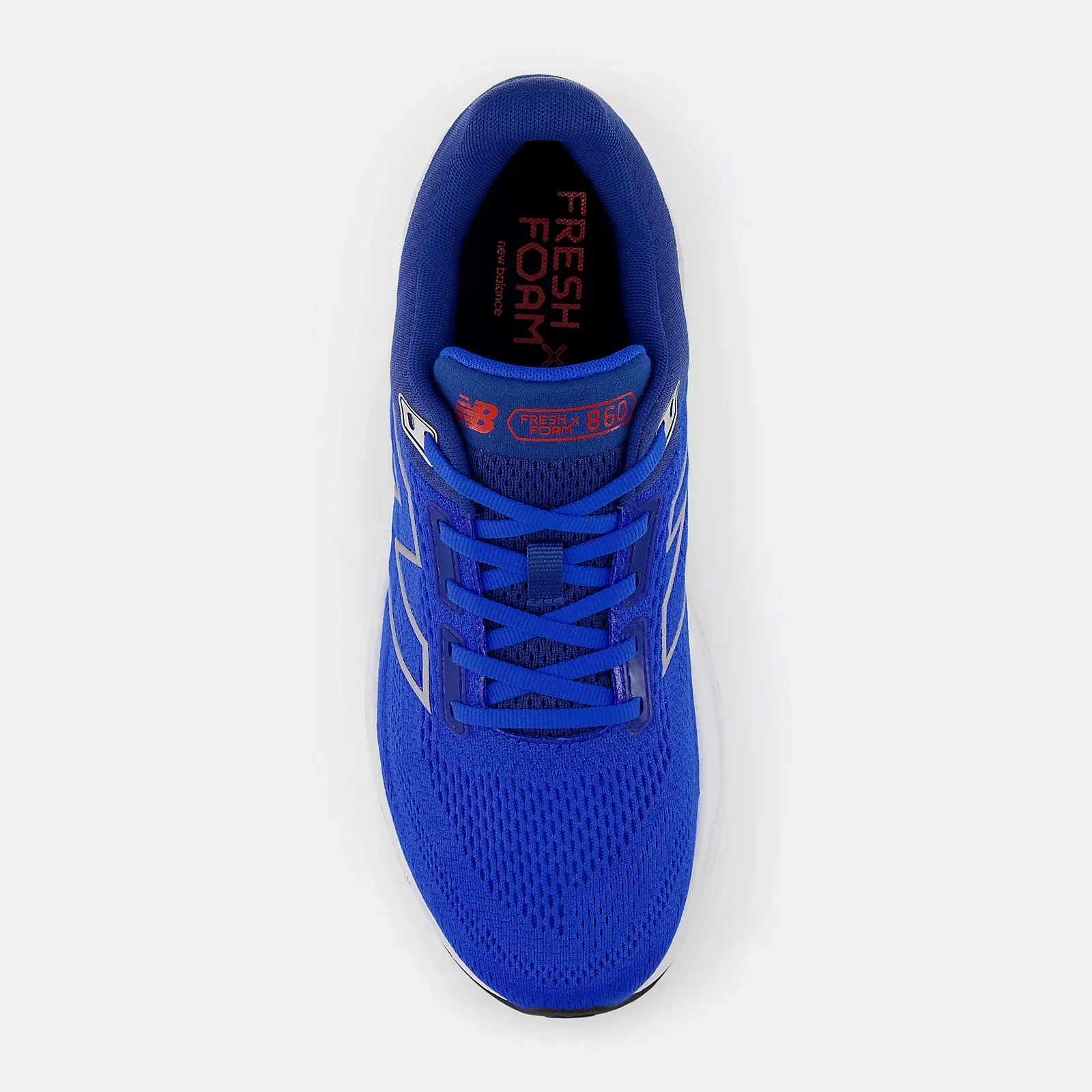 New Balance Men's 860v14 Wide Fit Running Shoes Blue Oasis / White / True Red