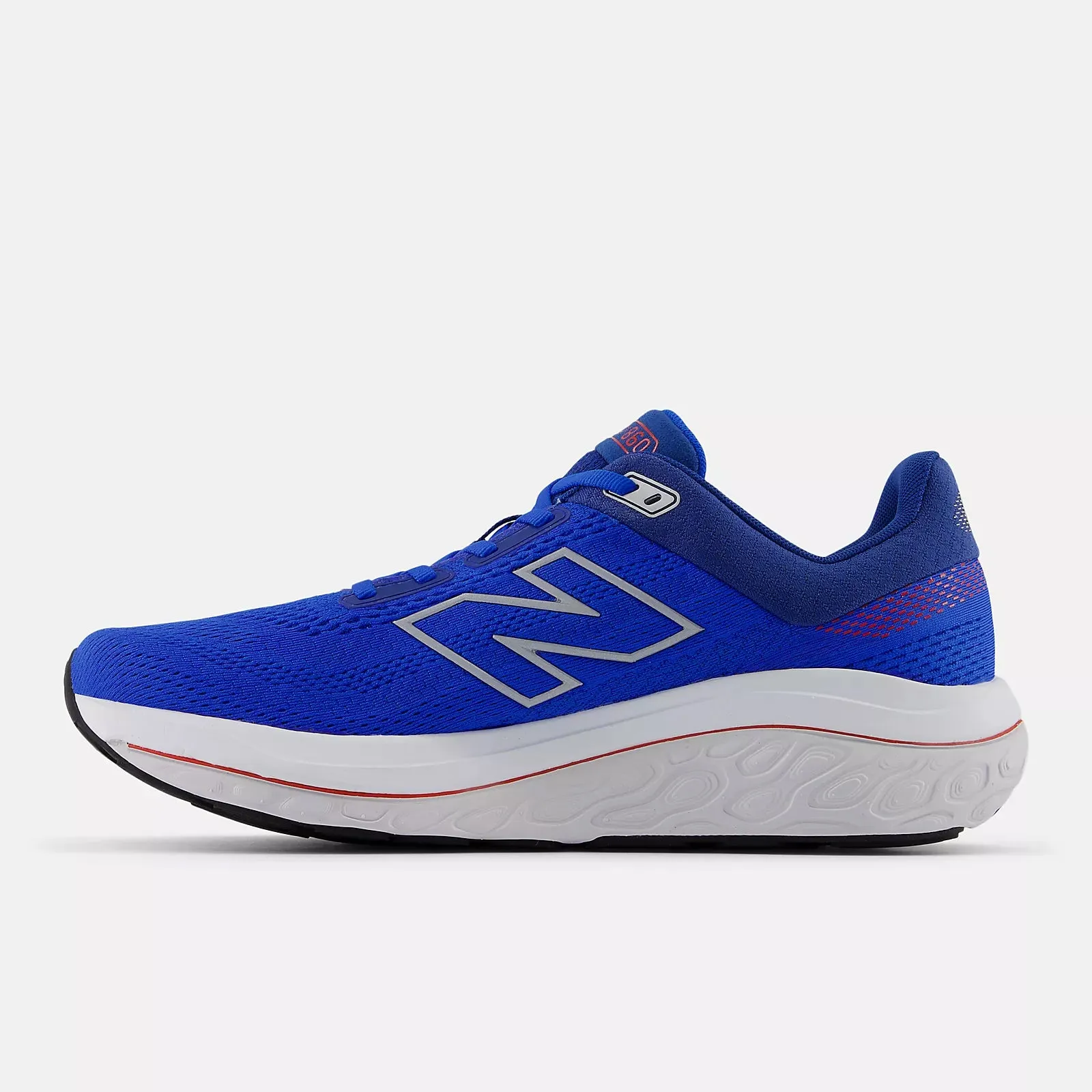 New Balance Men's 860v14 Wide Fit Running Shoes Blue Oasis / White / True Red