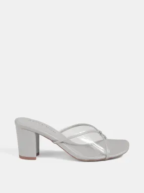 Party Wear Block Heel Slides