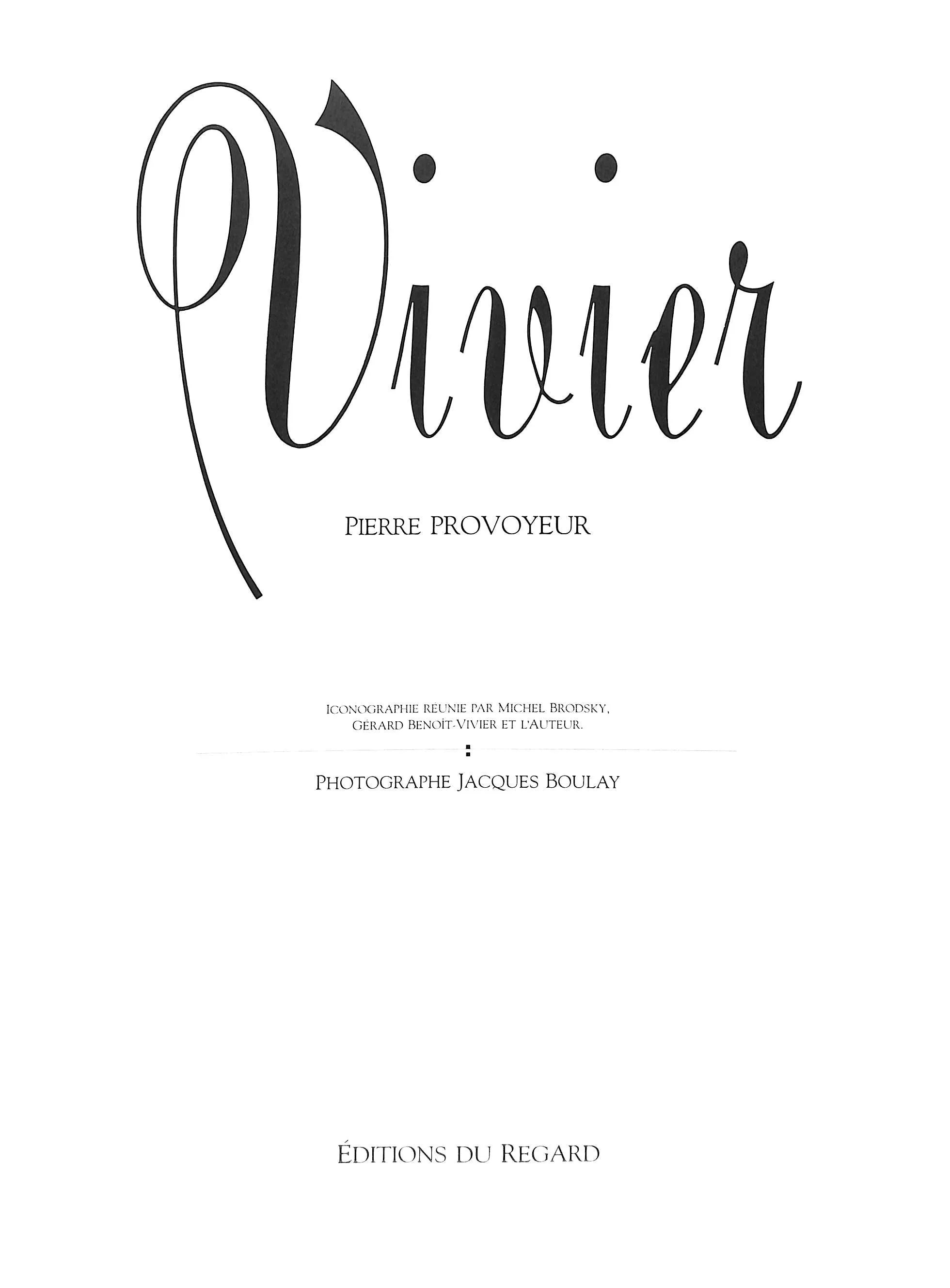"Vivier" 1991 PROVOYEUR, Pierre