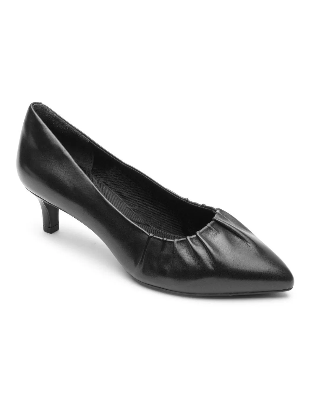 Rockport Women's Total Motion Kalila Gathered Pump Heel Black CJ0002