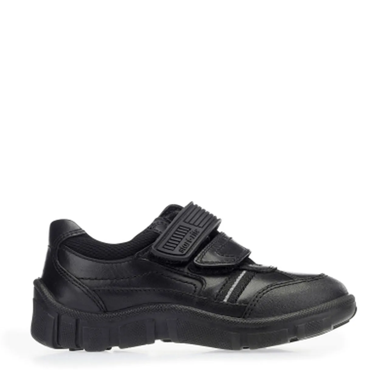 Start-Rite Luke 2273-7 Boys Black Leather Rip-Tape School Shoes