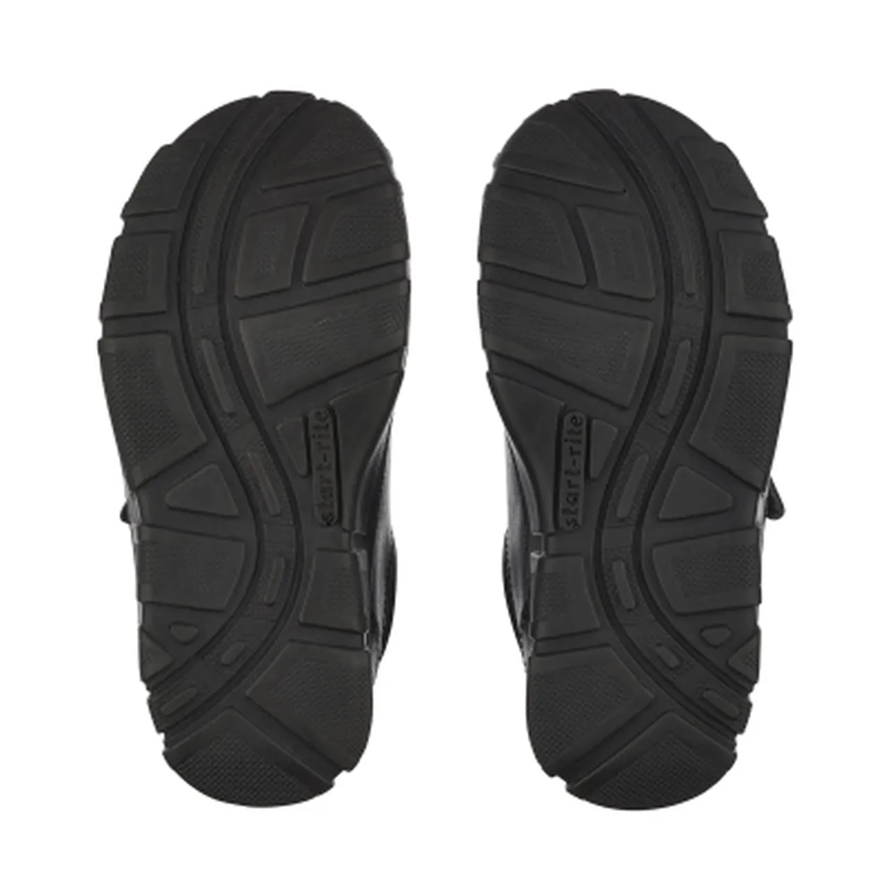 Start-Rite Luke 2273-7 Boys Black Leather Rip-Tape School Shoes