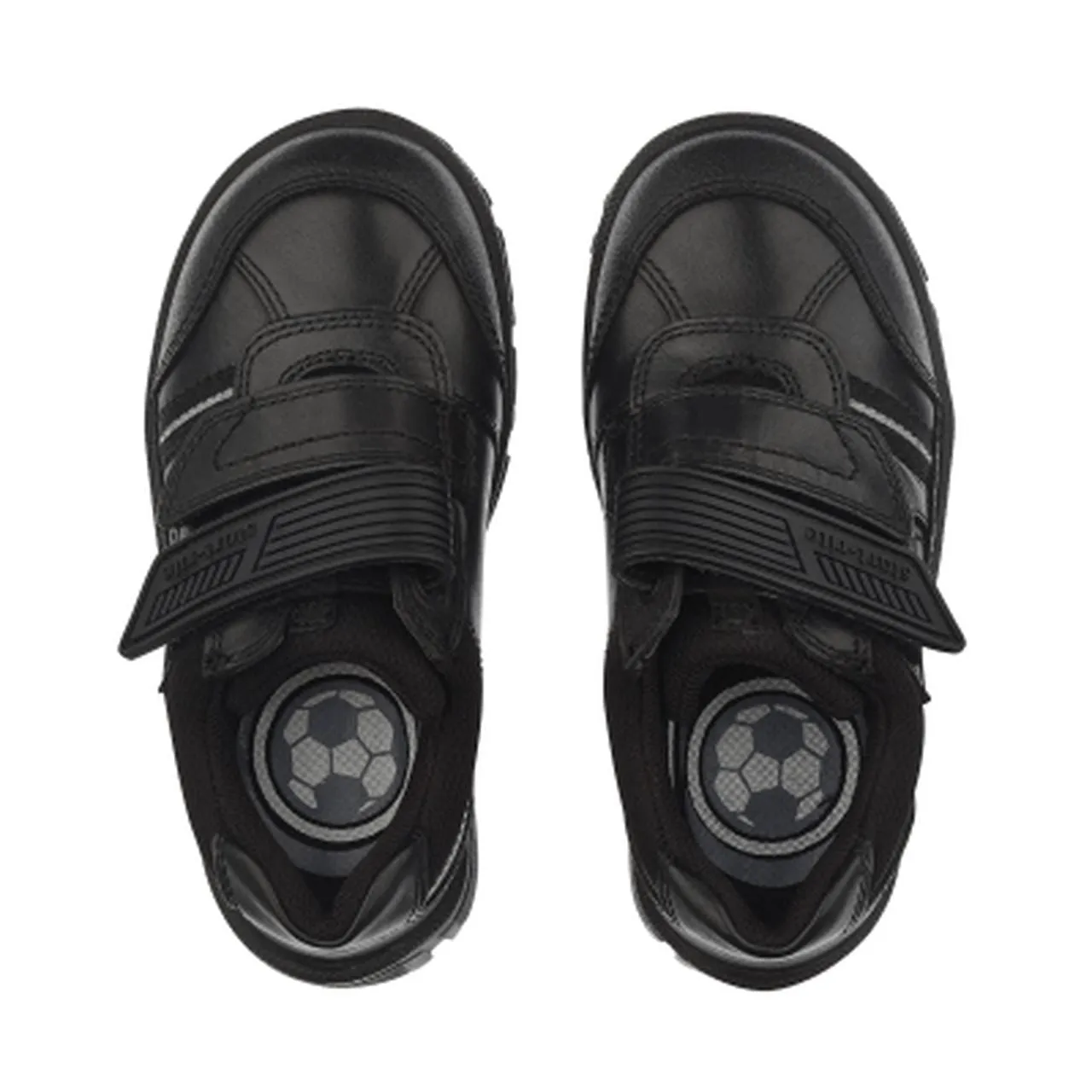 Start-Rite Luke 2273-7 Boys Black Leather Rip-Tape School Shoes