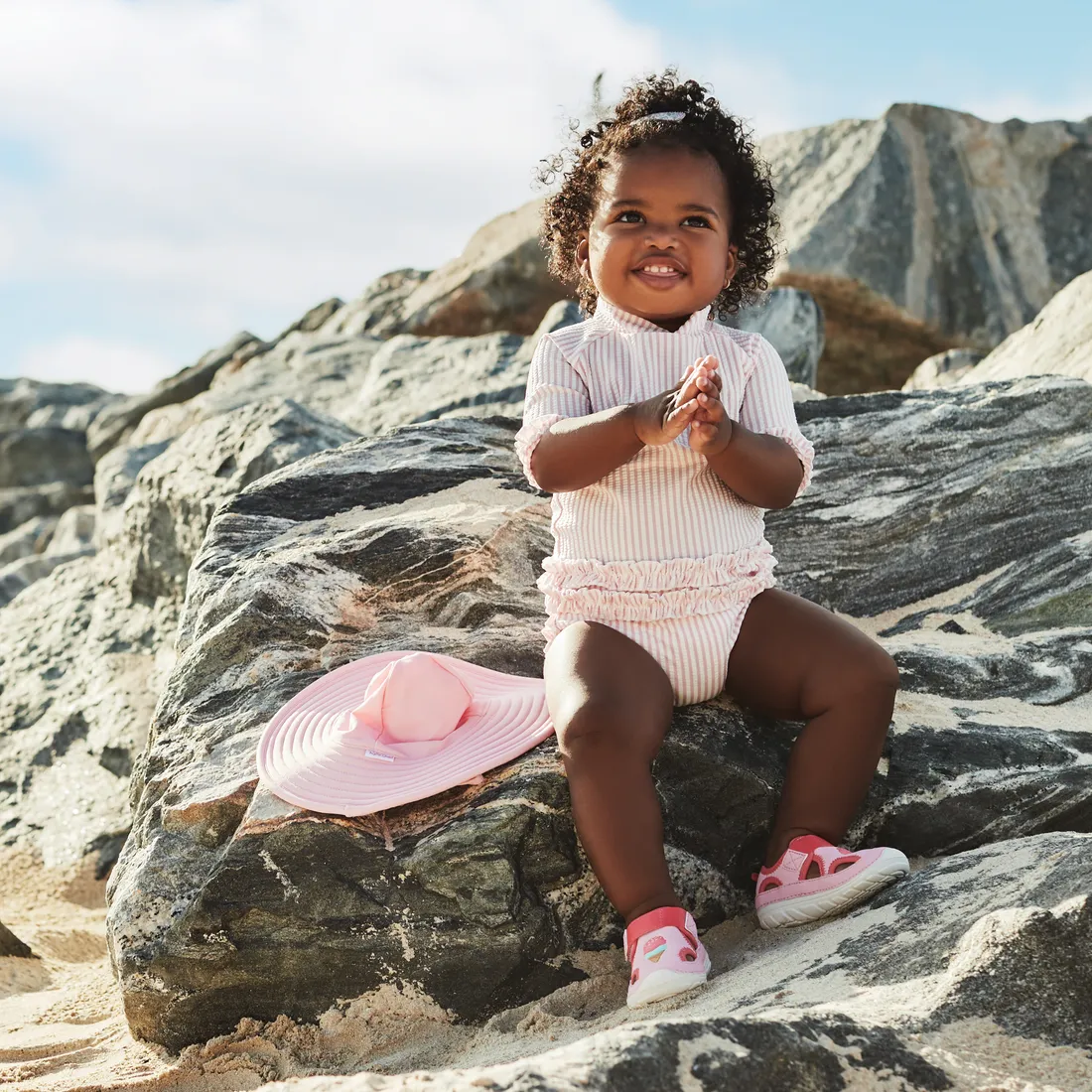 Stride Rite SM Splash | Pink/Coral Toddler Sandals