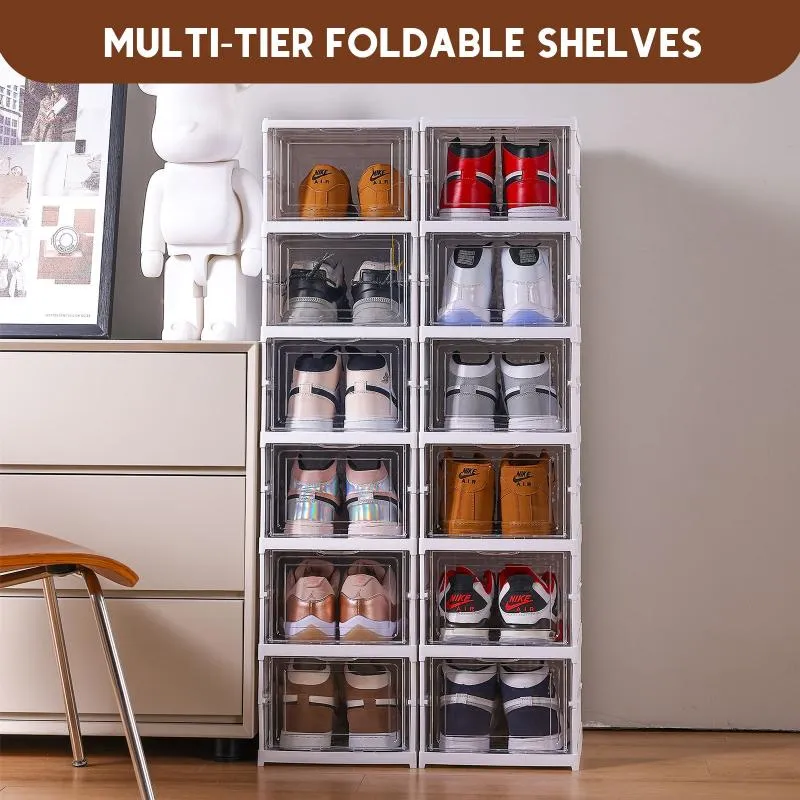 Transparent Foldable Shoe Rack