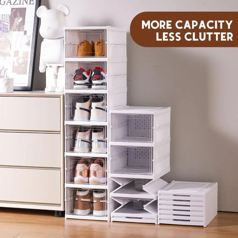 Transparent Foldable Shoe Rack