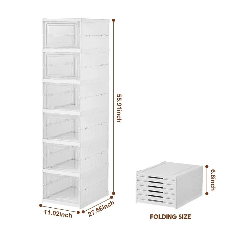 Transparent Foldable Shoe Rack