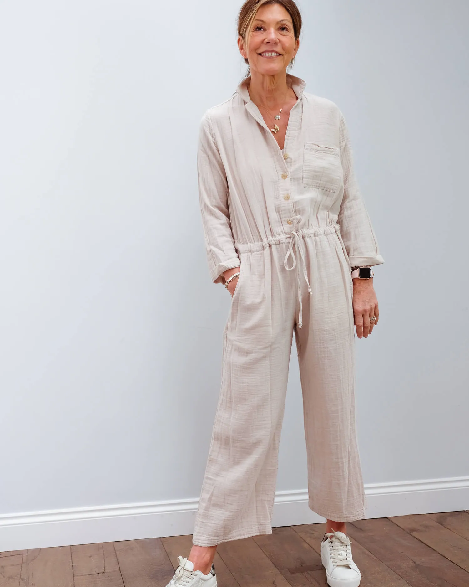 V Penelope jumpsuit in dusk