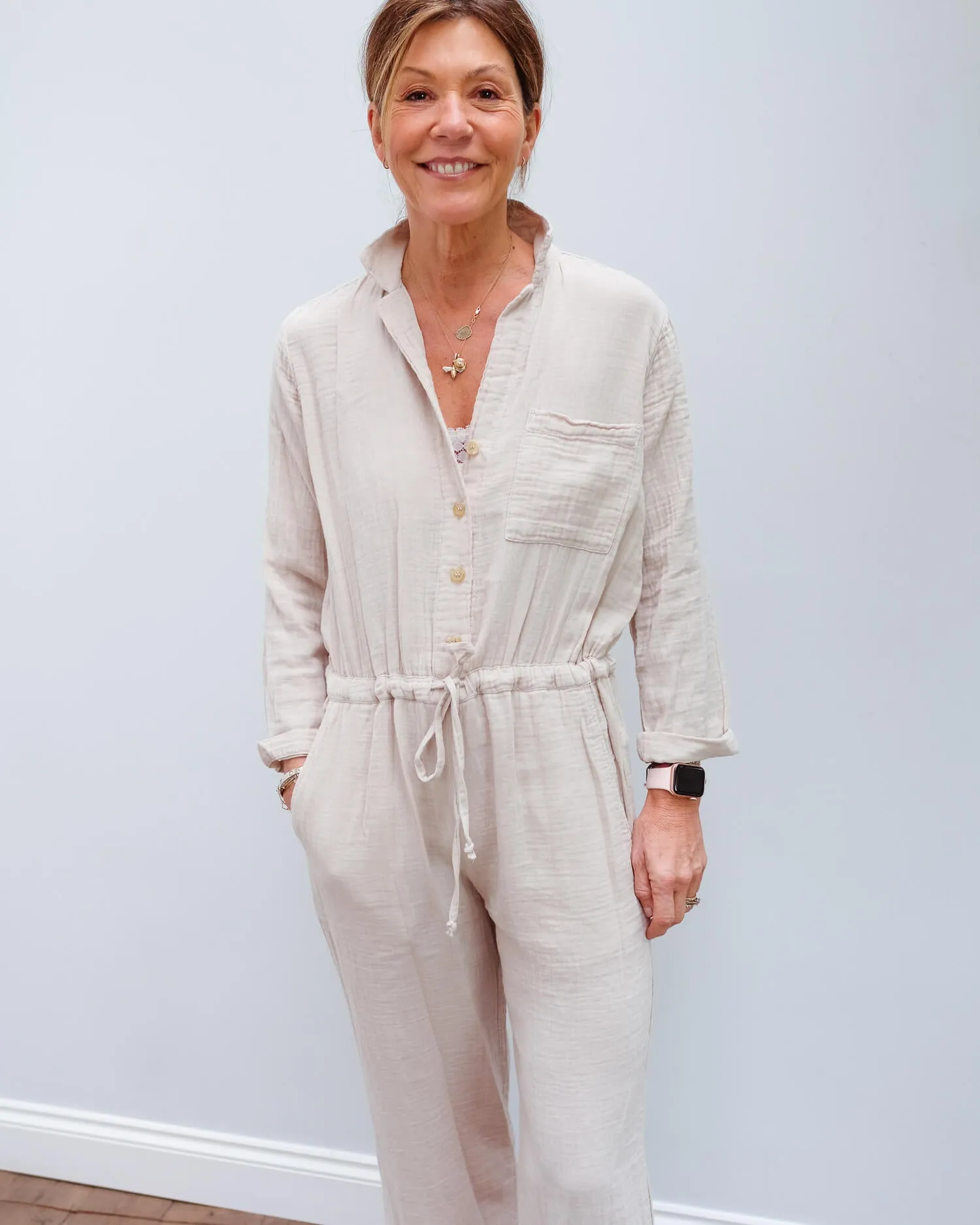 V Penelope jumpsuit in dusk